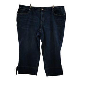 CJ Banks Denim Crop Jean's Sz 22W